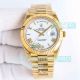 TWB Swiss replica Rolex 2836 Day-Date II Silver Roman dial Gold President Watch (2)_th.jpg
